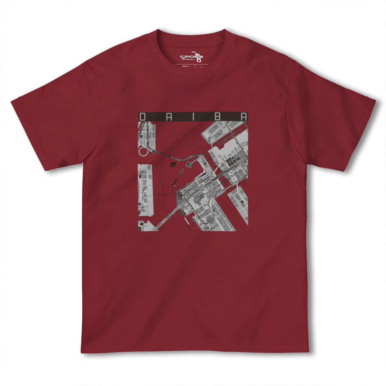 【台場(東京都)】地図柄ヘビーウェイトTシャツ