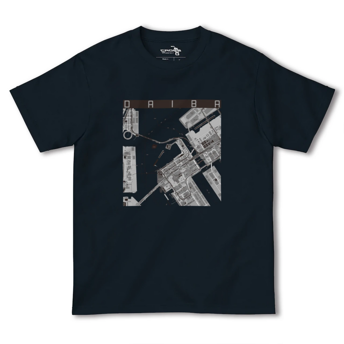 【台場(東京都)】地図柄ヘビーウェイトTシャツ