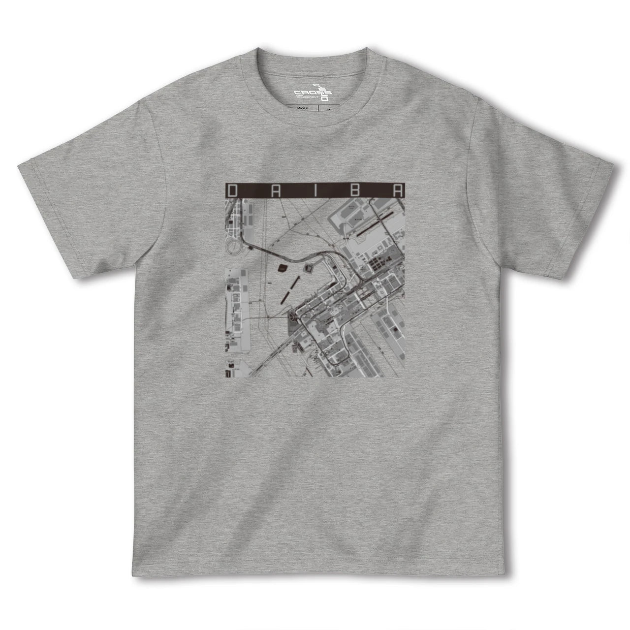【台場(東京都)】地図柄ヘビーウェイトTシャツ