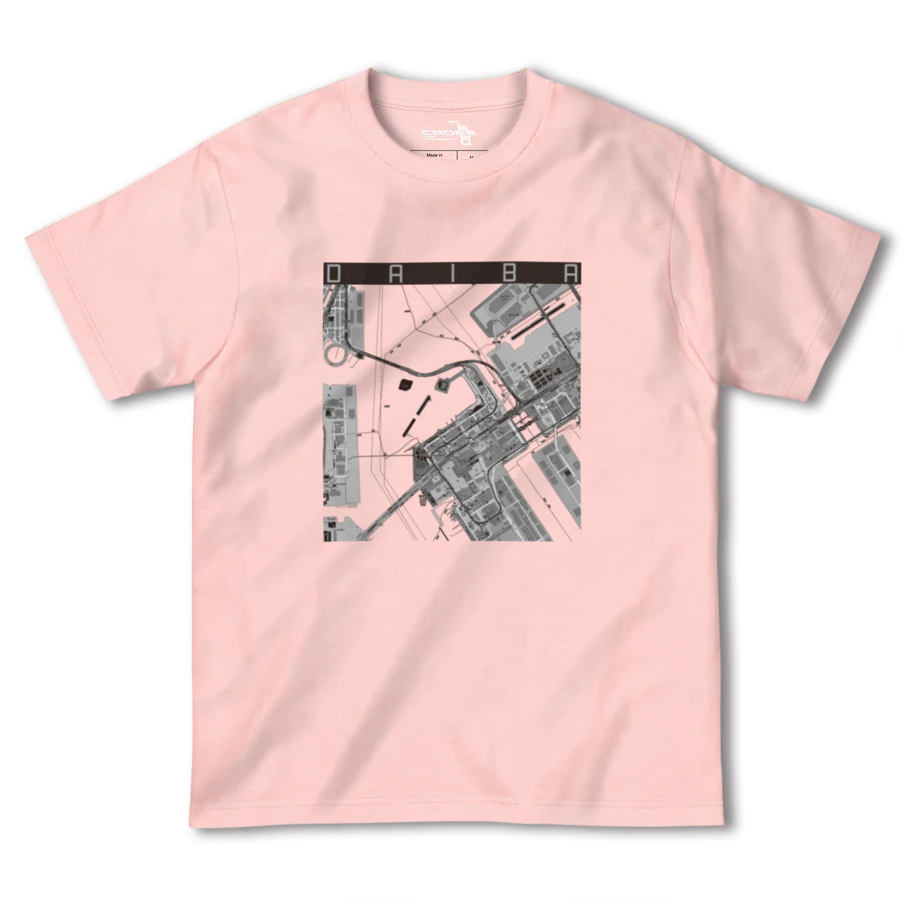 【台場(東京都)】地図柄ヘビーウェイトTシャツ