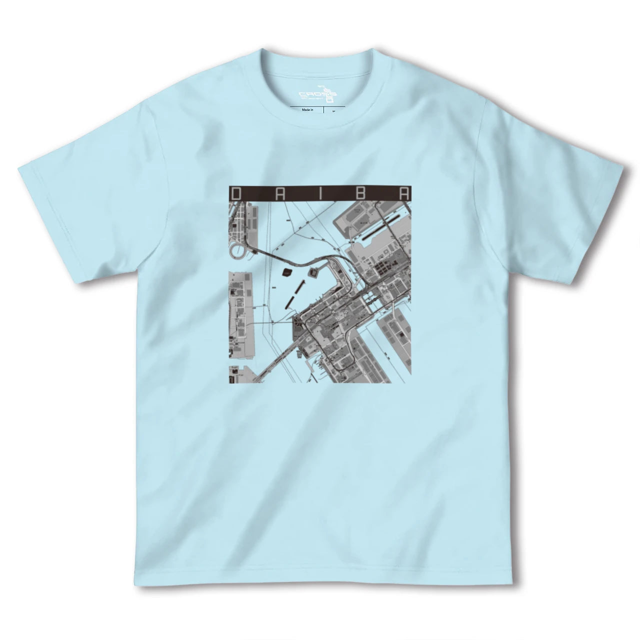 【台場(東京都)】地図柄ヘビーウェイトTシャツ