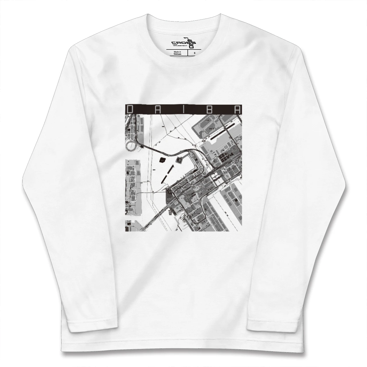 【台場(東京都)】地図柄ロングスリーブTシャツ