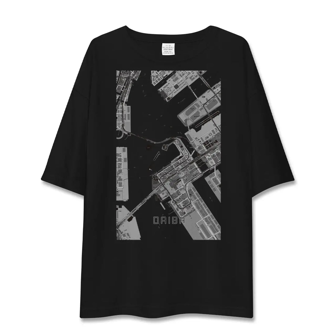 【台場(東京都)】地図柄ビッグシルエットTシャツ