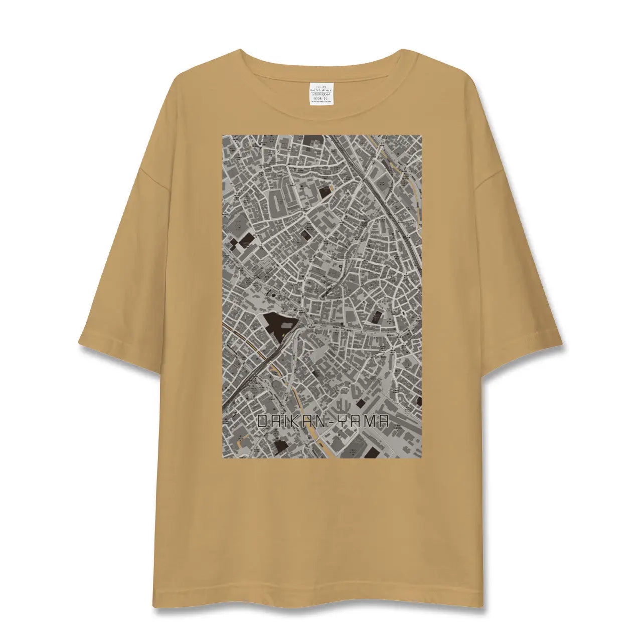【代官山(東京都)】地図柄ビッグシルエットTシャツ