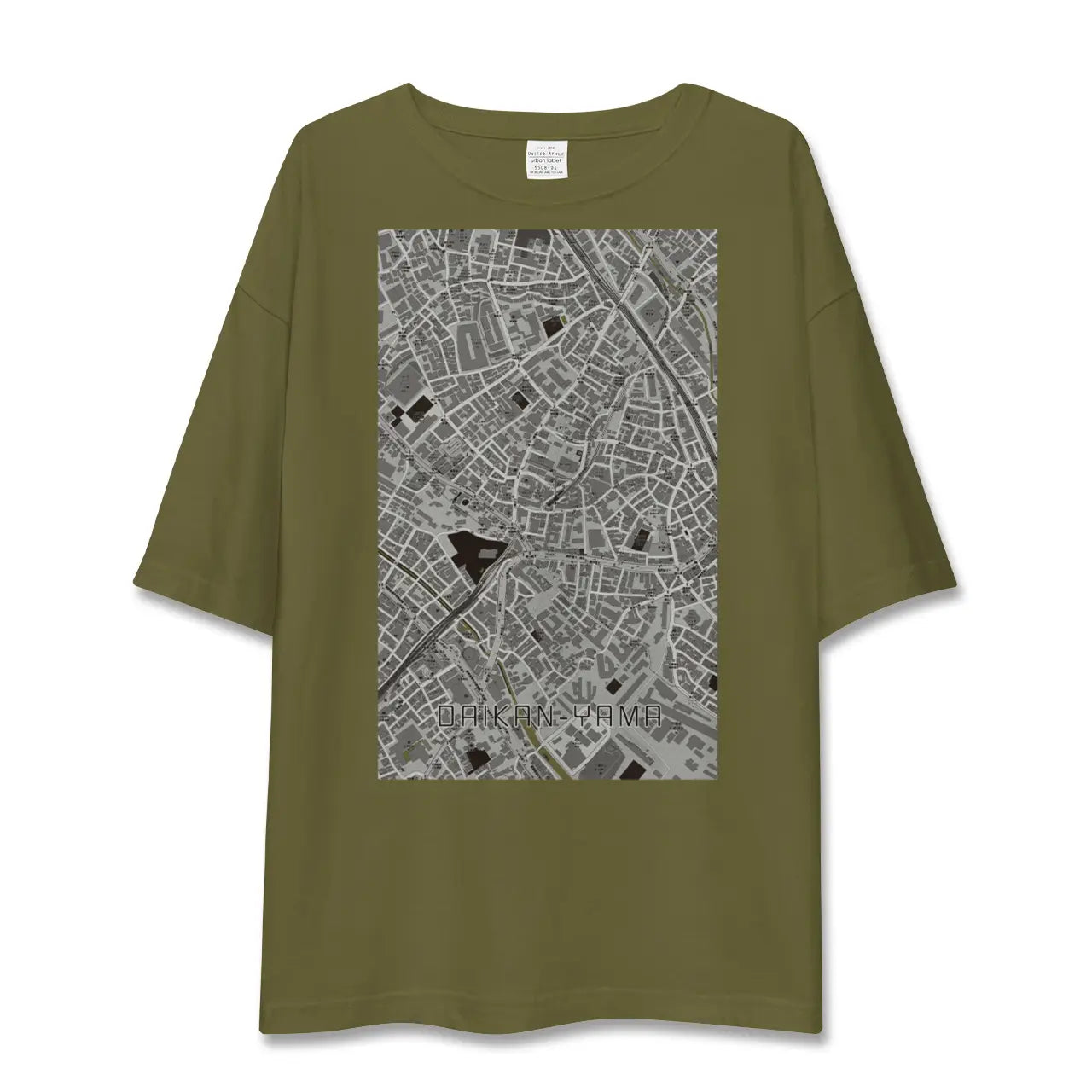 【代官山(東京都)】地図柄ビッグシルエットTシャツ