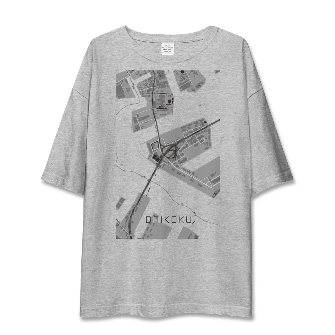 【大黒(神奈川県)】地図柄ビッグシルエットTシャツ