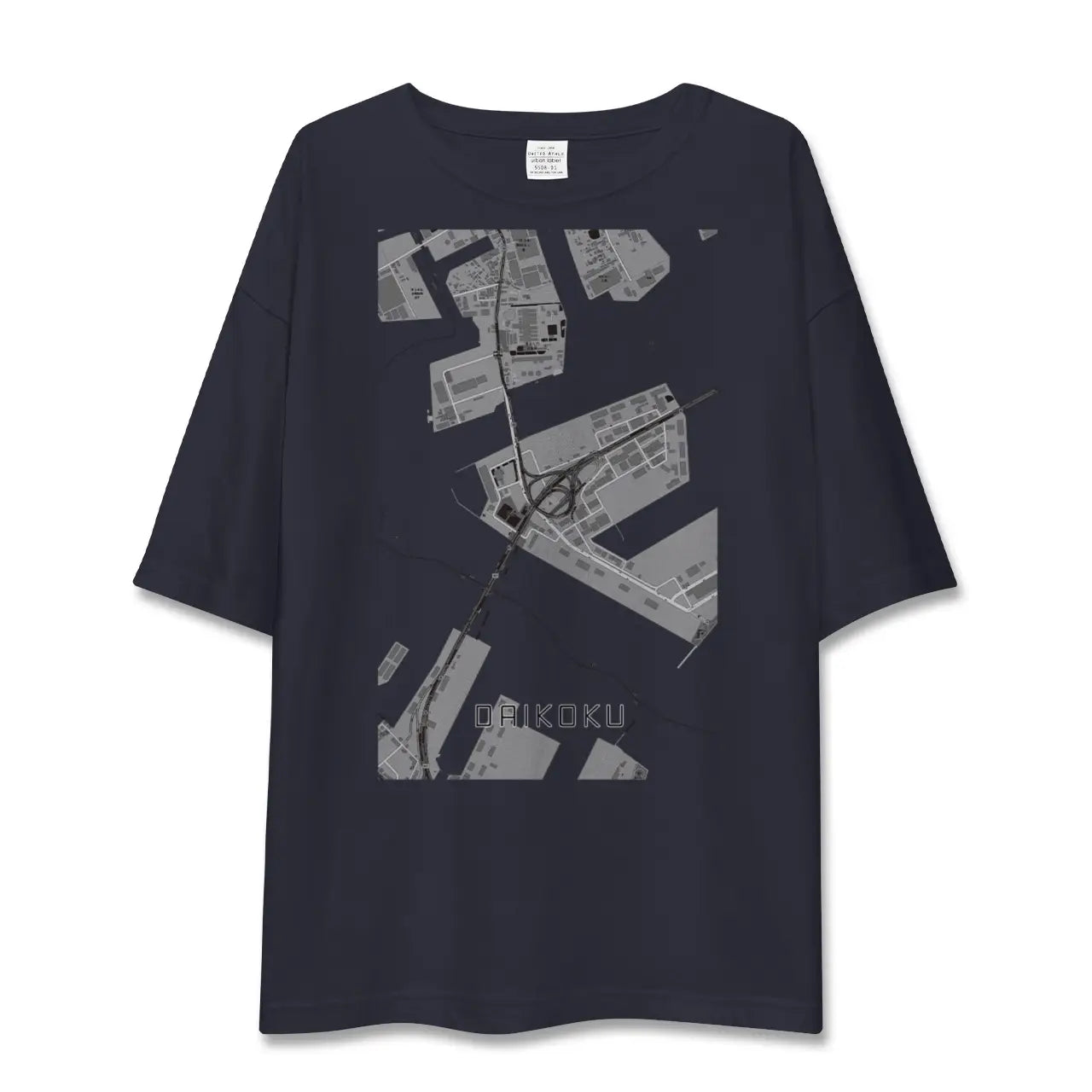 【大黒(神奈川県)】地図柄ビッグシルエットTシャツ