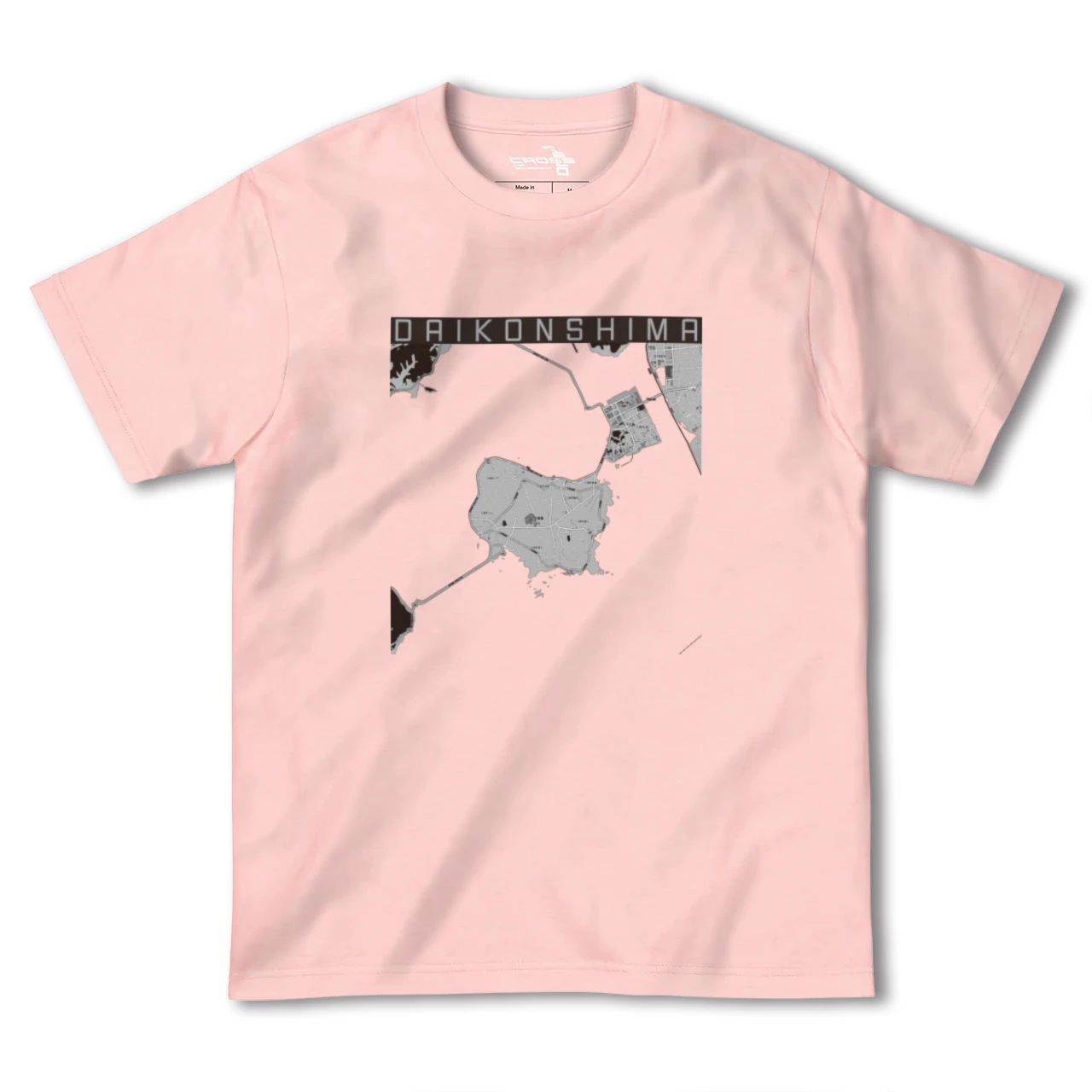 【大根島(島根県)】地図柄ヘビーウェイトTシャツ