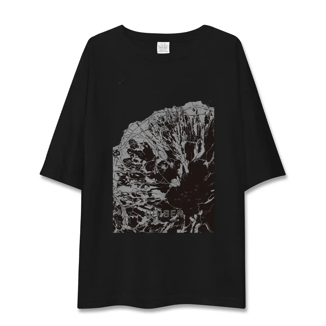 【大山(鳥取県)】地図柄ビッグシルエットTシャツ