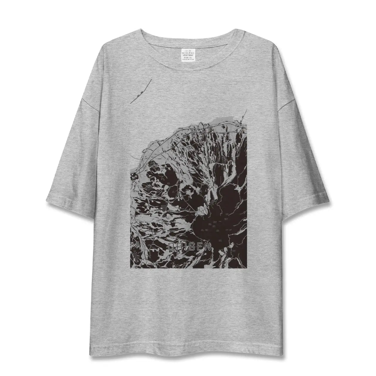 【大山(鳥取県)】地図柄ビッグシルエットTシャツ