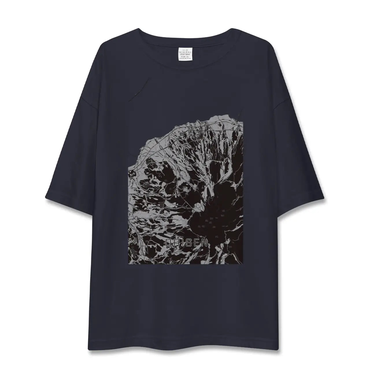 【大山(鳥取県)】地図柄ビッグシルエットTシャツ