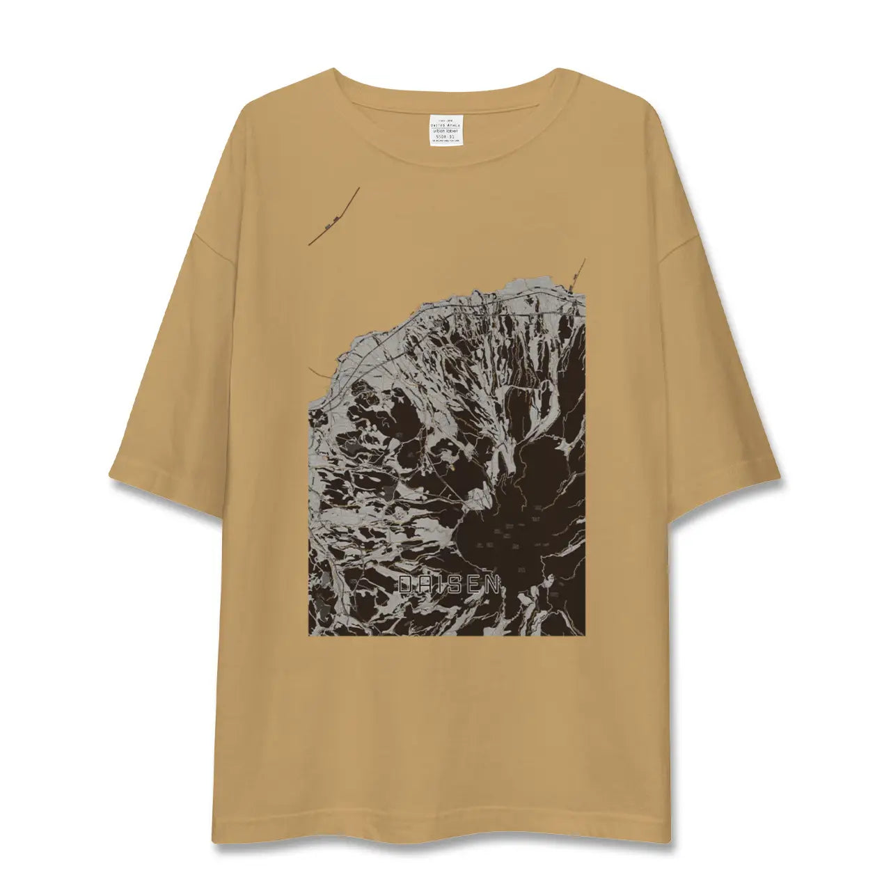 【大山(鳥取県)】地図柄ビッグシルエットTシャツ