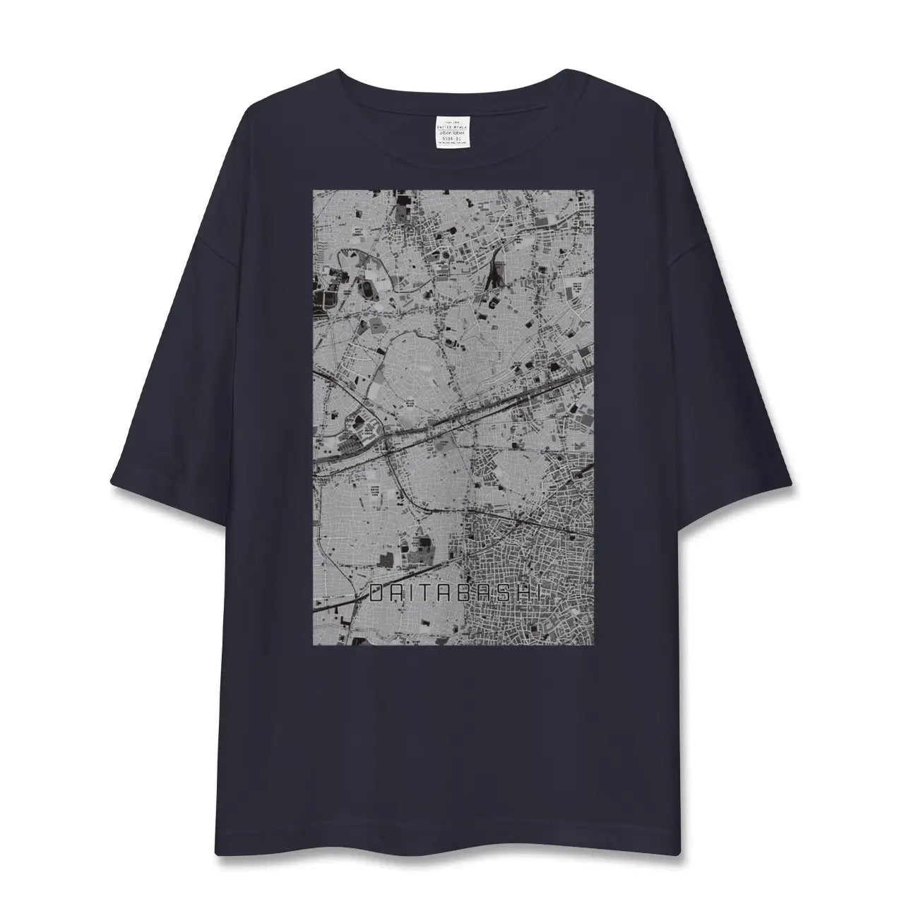 【代田橋(東京都)】地図柄ビッグシルエットTシャツ