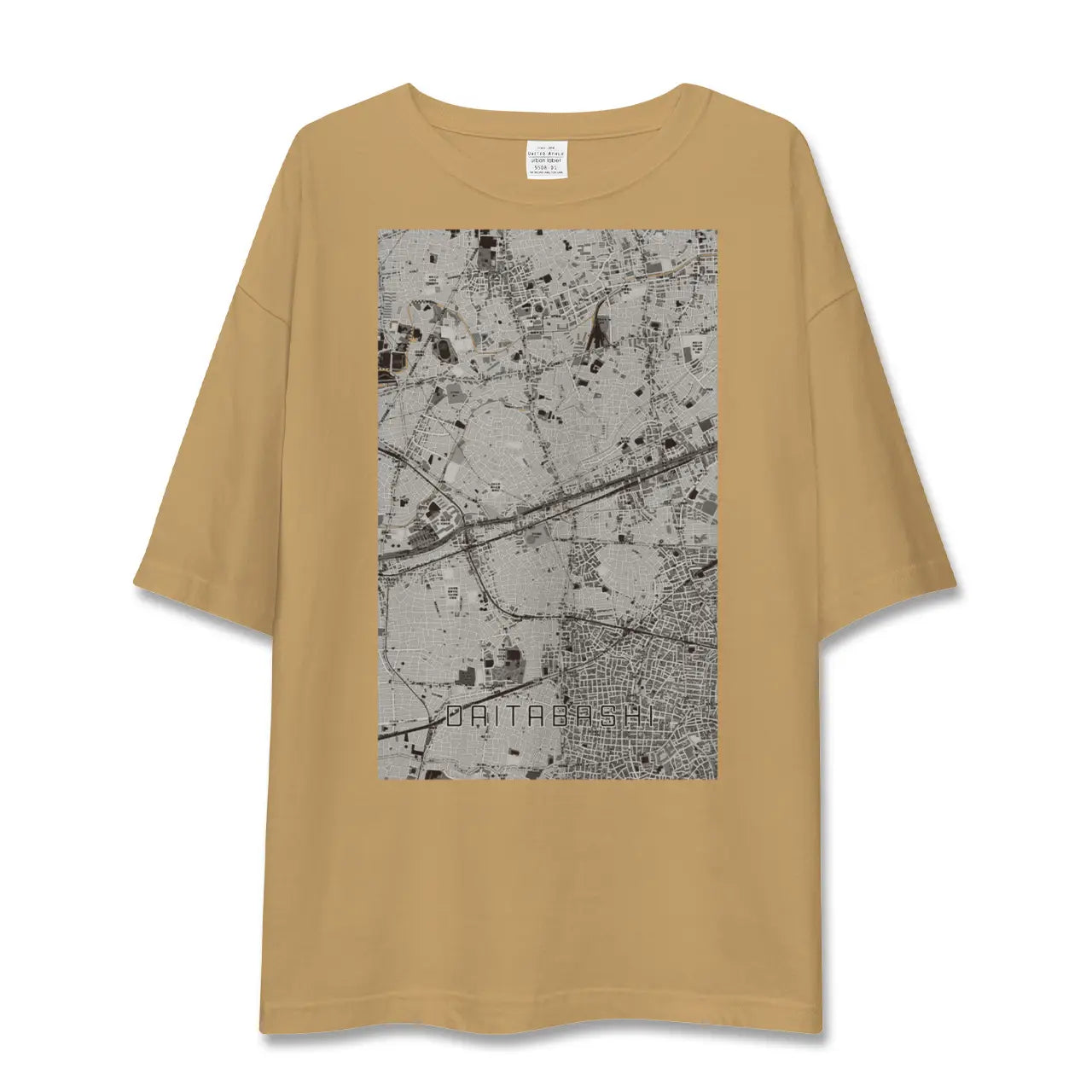 【代田橋(東京都)】地図柄ビッグシルエットTシャツ