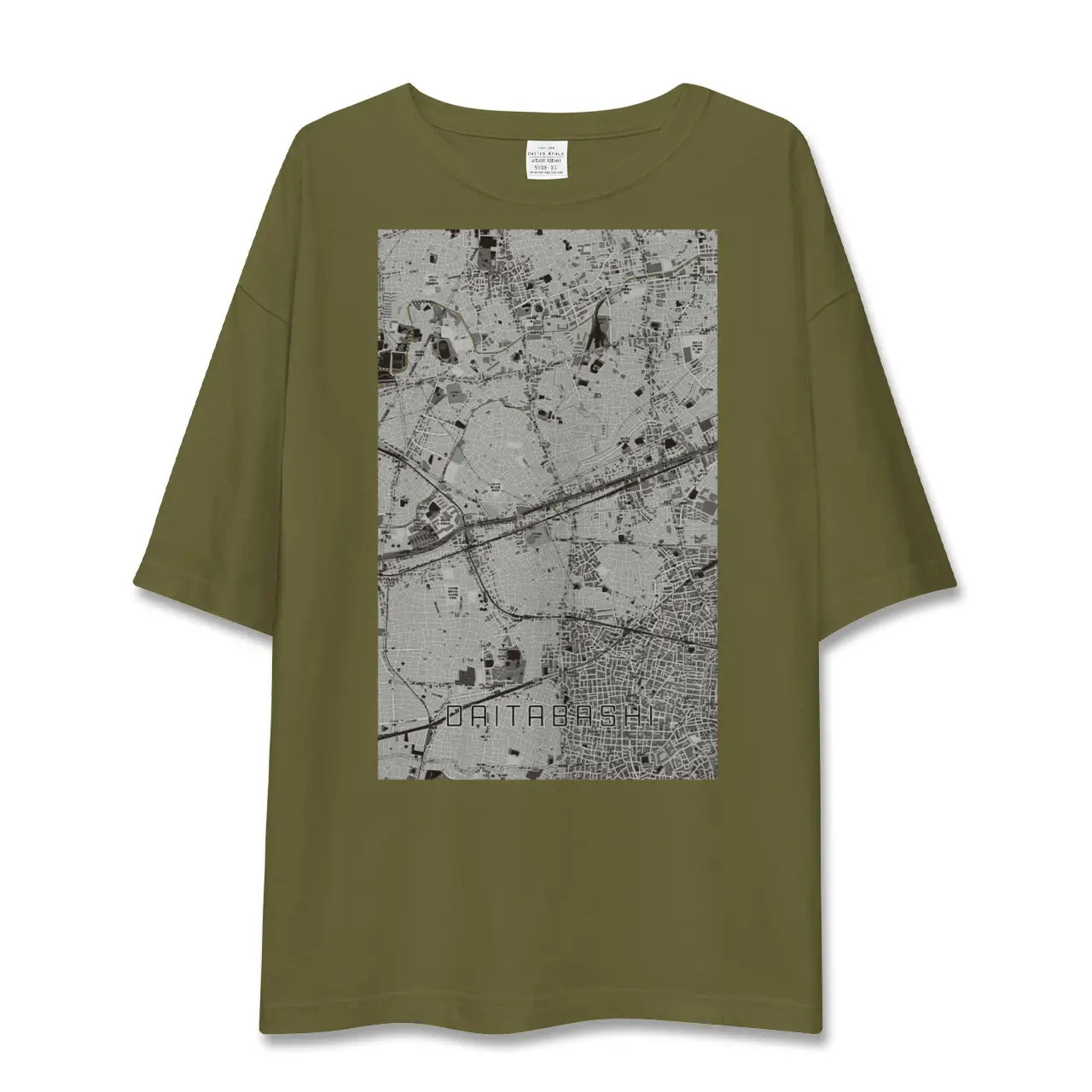 【代田橋(東京都)】地図柄ビッグシルエットTシャツ