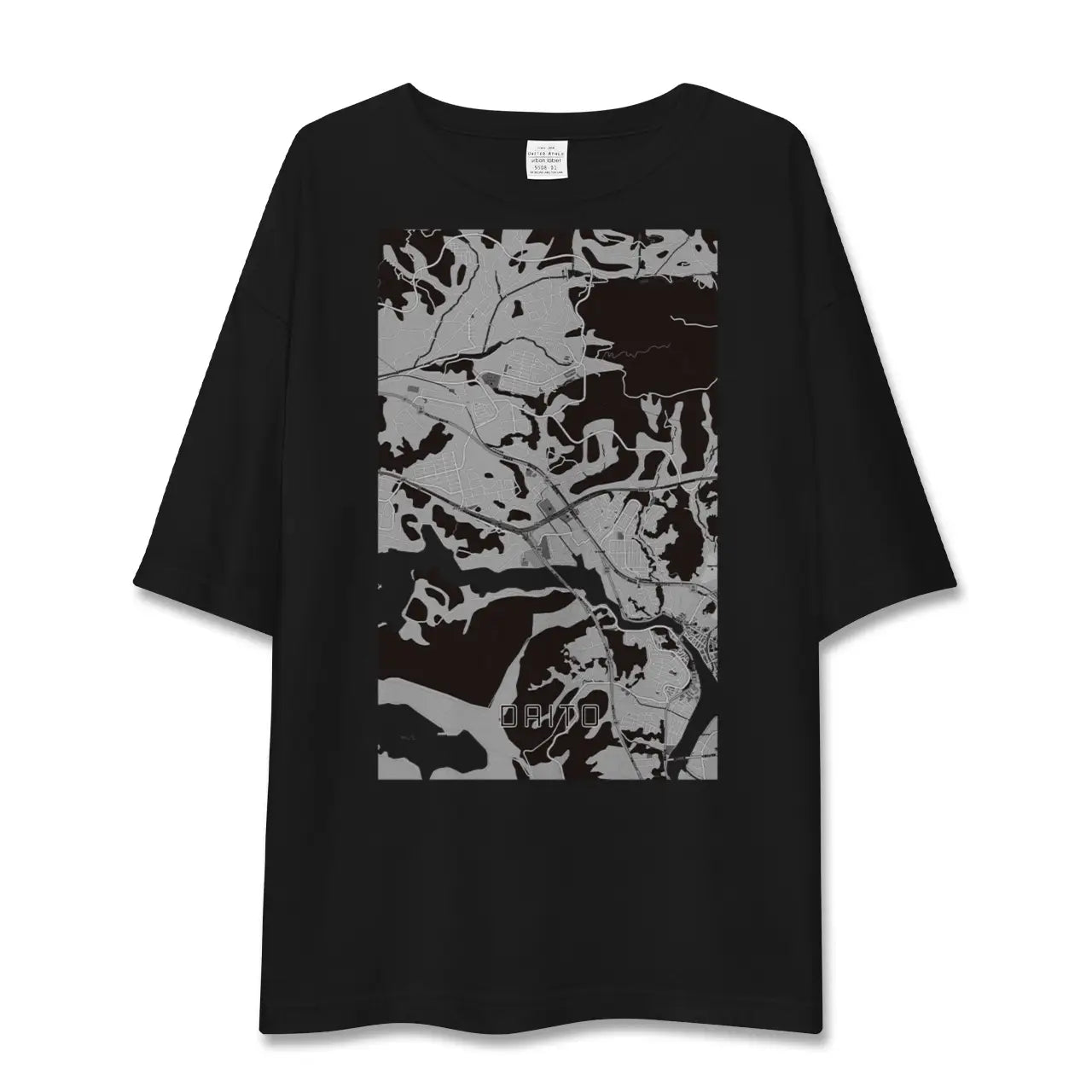 【大塔(長崎県)】地図柄ビッグシルエットTシャツ