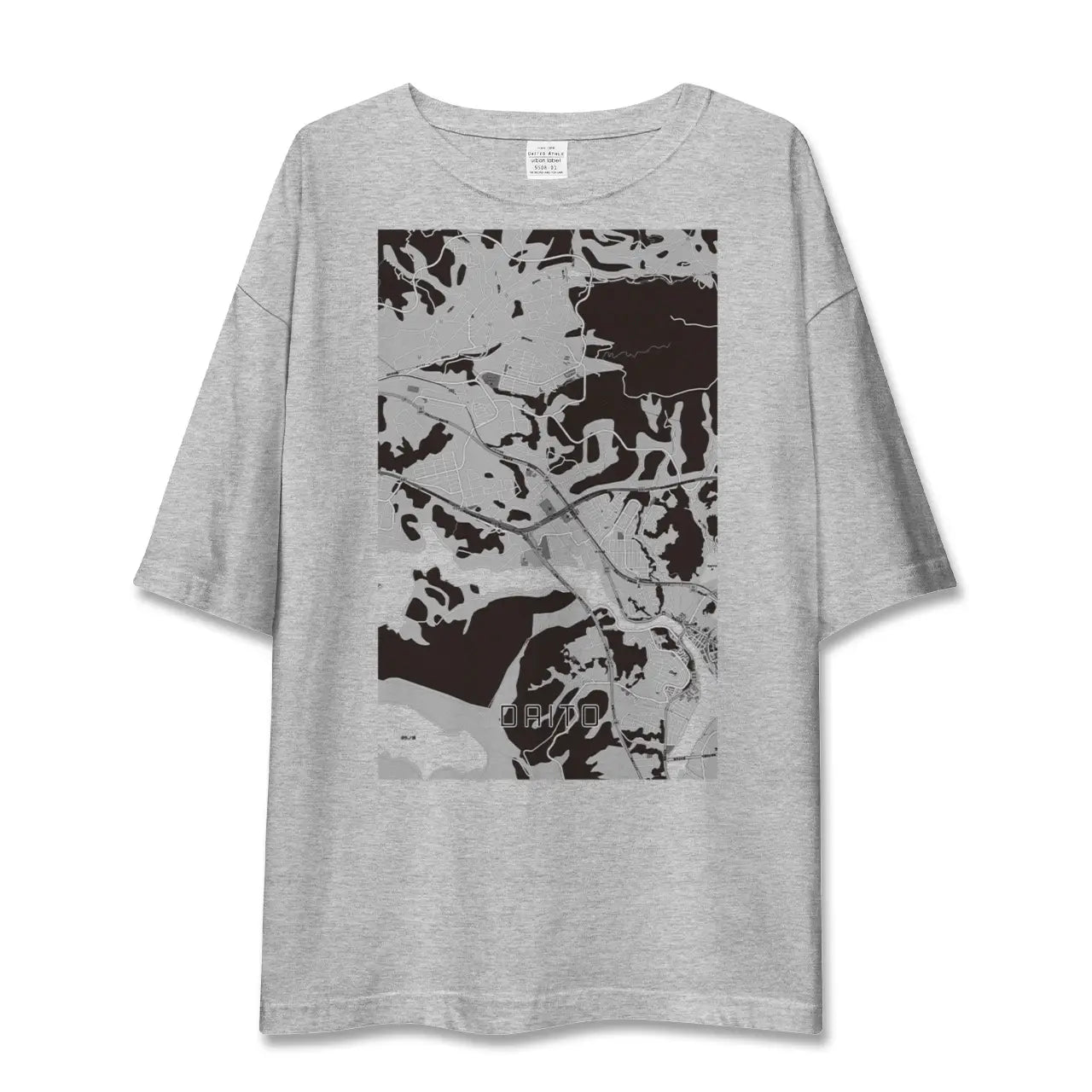 【大塔(長崎県)】地図柄ビッグシルエットTシャツ