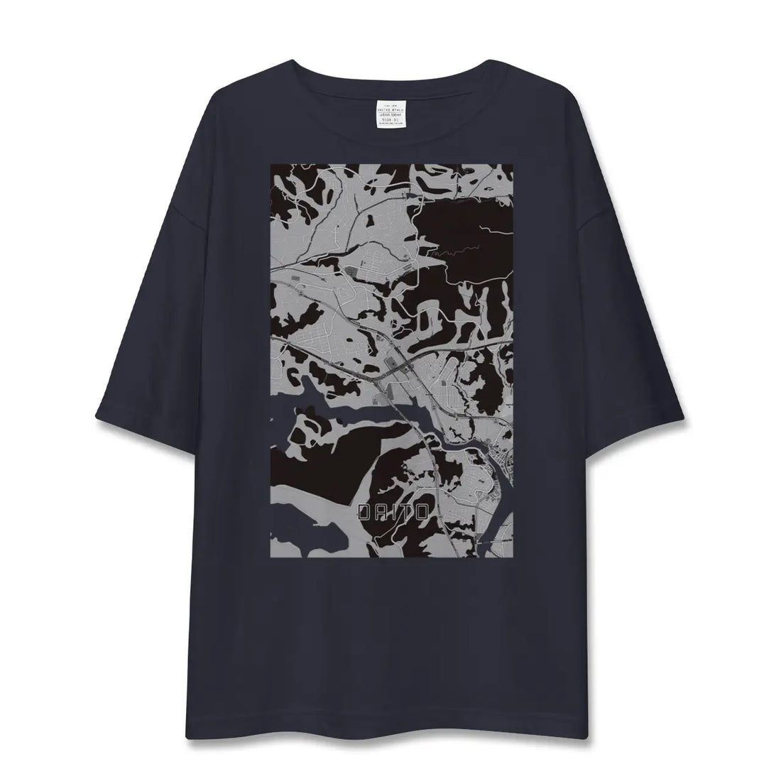 【大塔(長崎県)】地図柄ビッグシルエットTシャツ