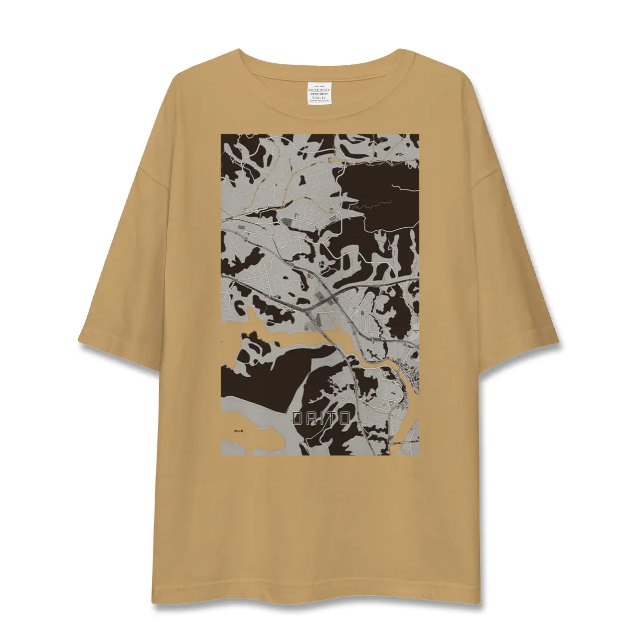 【大塔(長崎県)】地図柄ビッグシルエットTシャツ