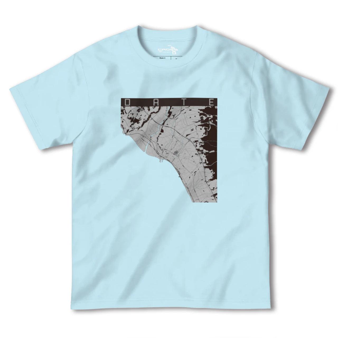 【伊達(北海道)(北海道)】地図柄ヘビーウェイトTシャツ