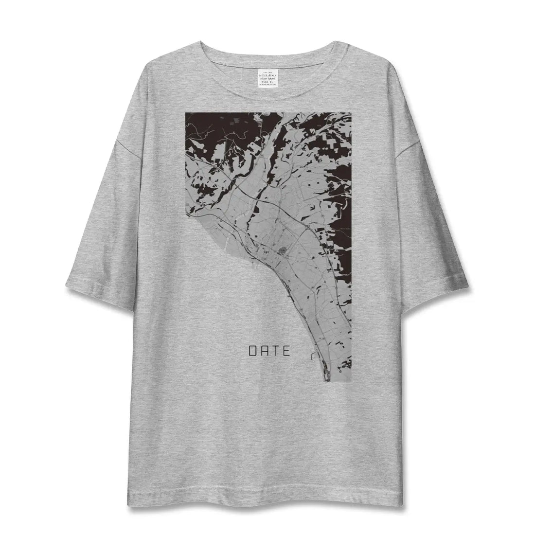 【伊達(北海道)(北海道)】地図柄ビッグシルエットTシャツ