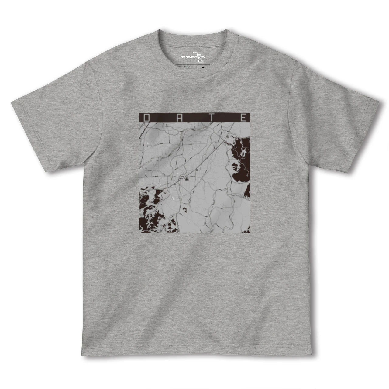 【伊達(福島県)(福島県)】地図柄ヘビーウェイトTシャツ