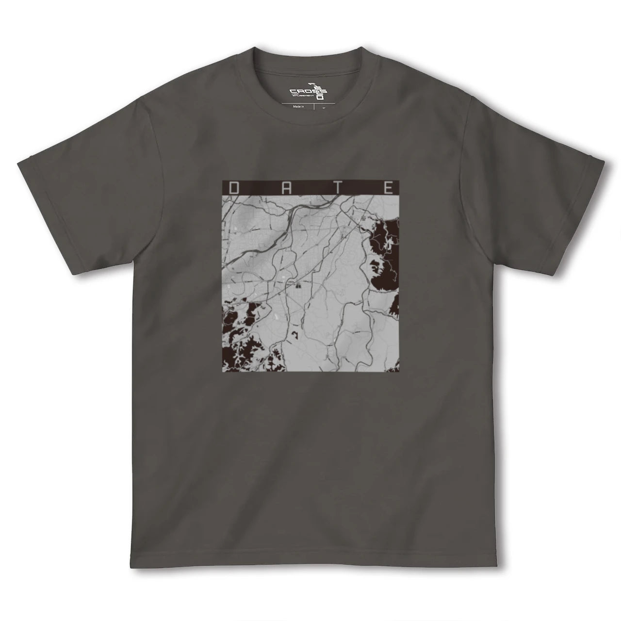 【伊達(福島県)(福島県)】地図柄ヘビーウェイトTシャツ