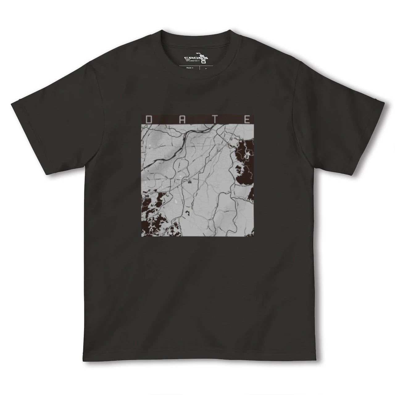 【伊達(福島県)(福島県)】地図柄ヘビーウェイトTシャツ