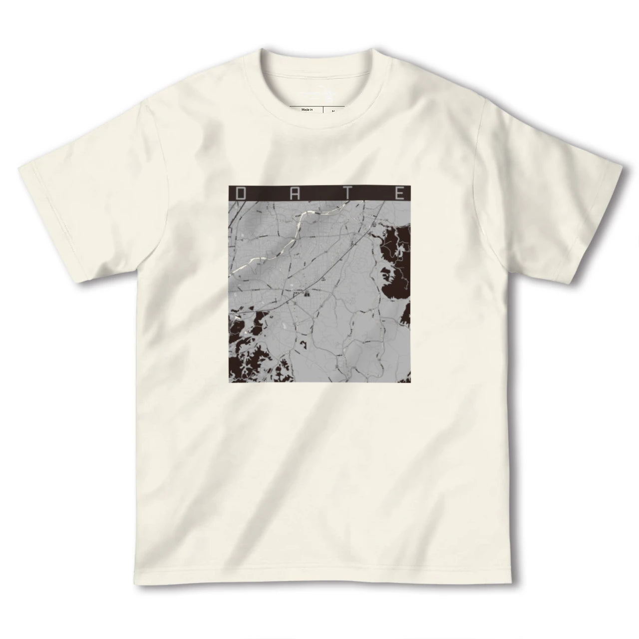 【伊達(福島県)(福島県)】地図柄ヘビーウェイトTシャツ