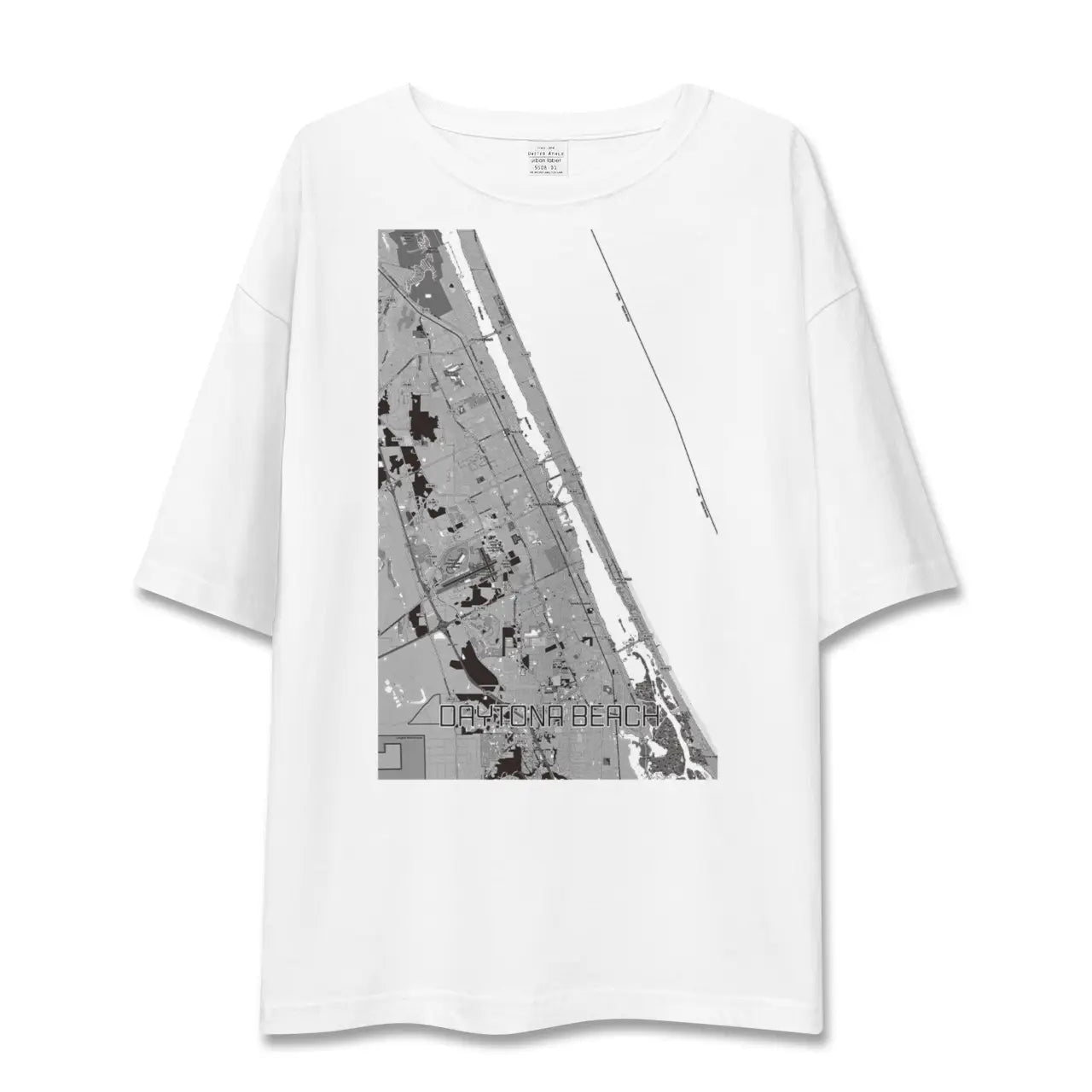 【デイトナビーチ(アメリカ)】地図柄ビッグシルエットTシャツ