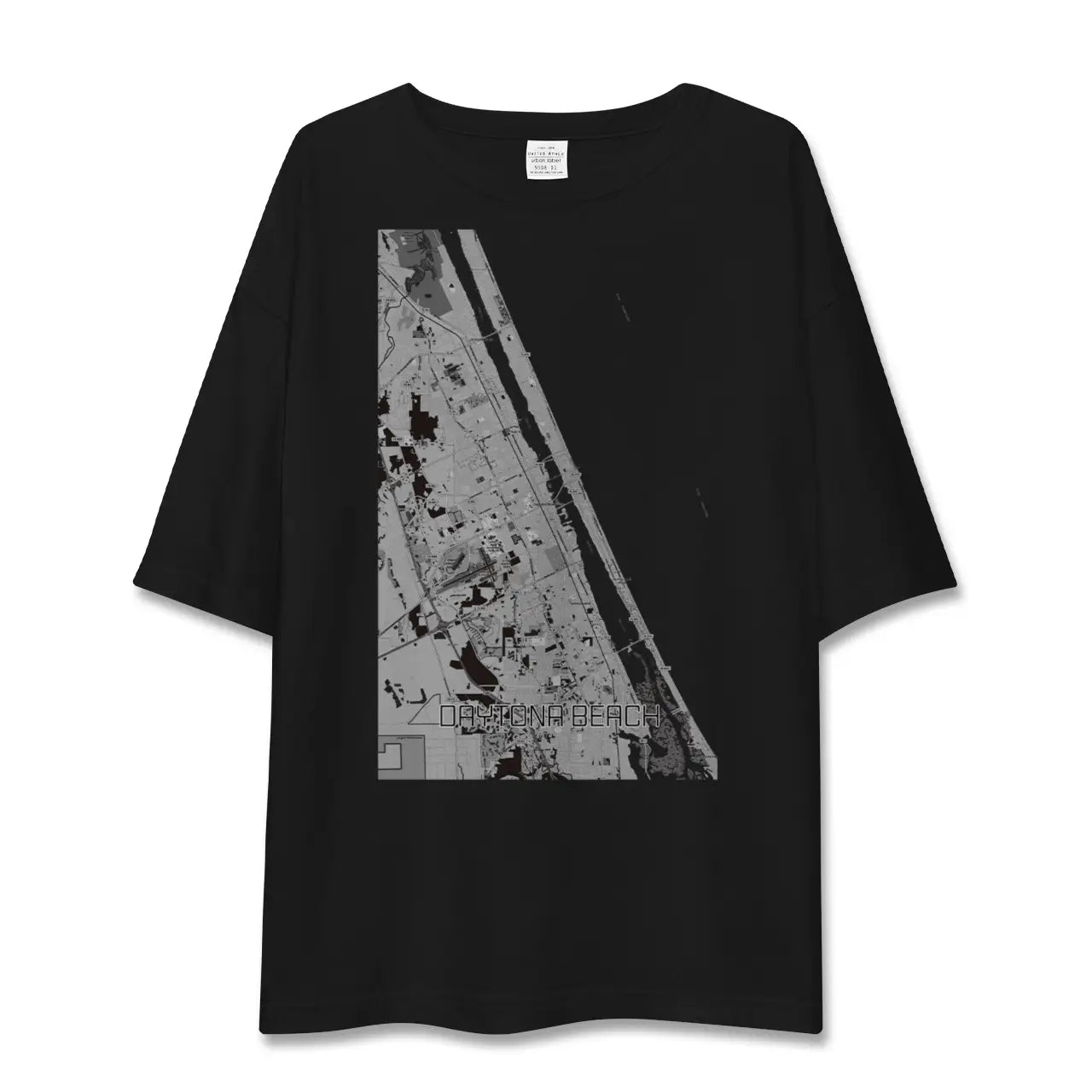 【デイトナビーチ(アメリカ)】地図柄ビッグシルエットTシャツ