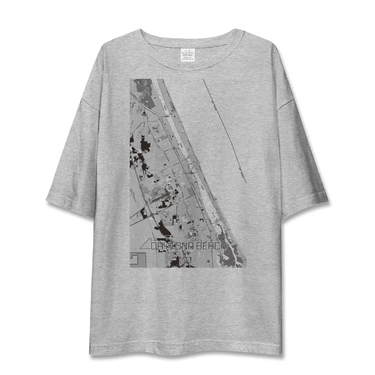 【デイトナビーチ(アメリカ)】地図柄ビッグシルエットTシャツ