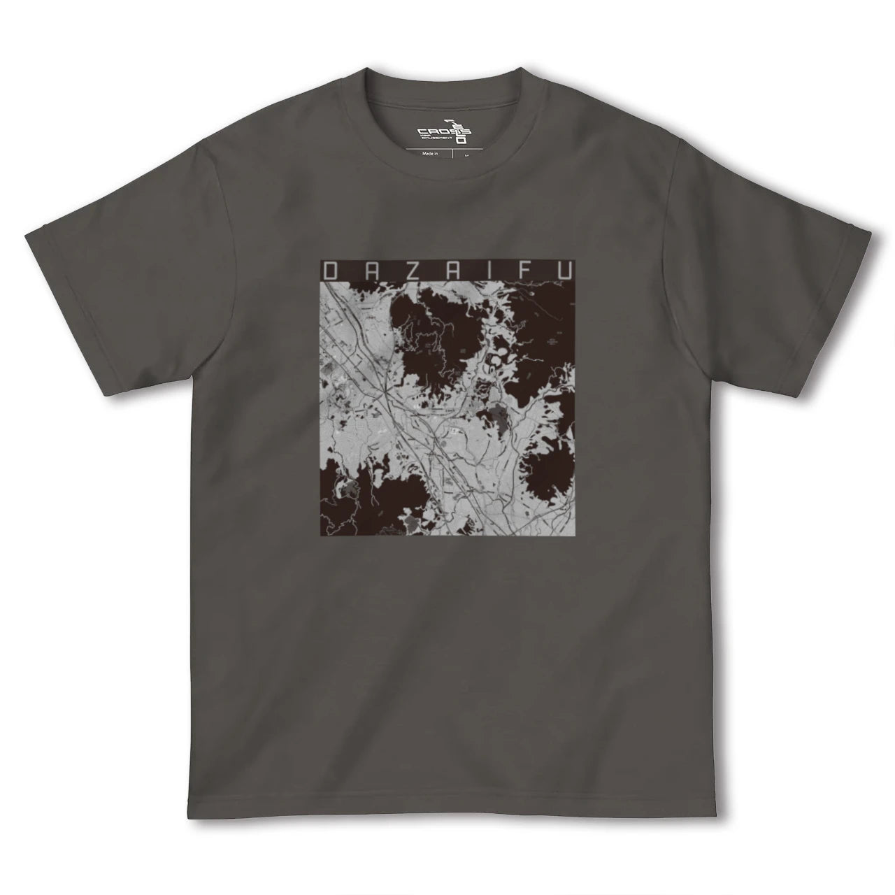 【太宰府(福岡県)】地図柄ヘビーウェイトTシャツ