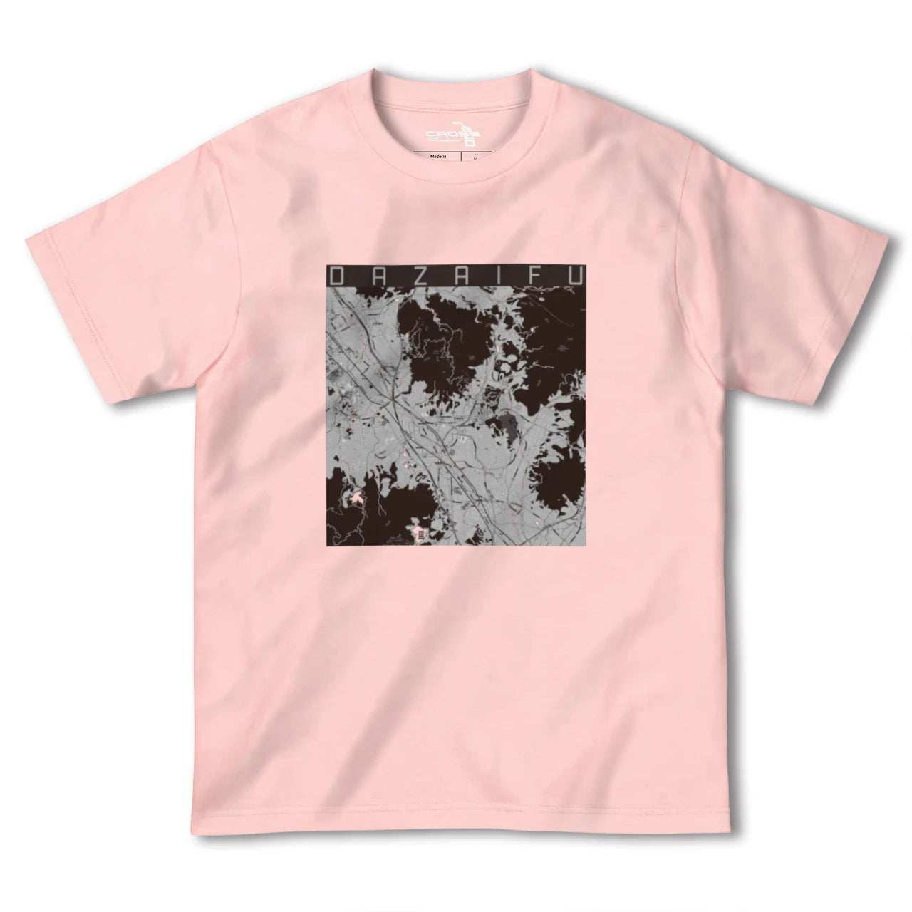 【太宰府(福岡県)】地図柄ヘビーウェイトTシャツ