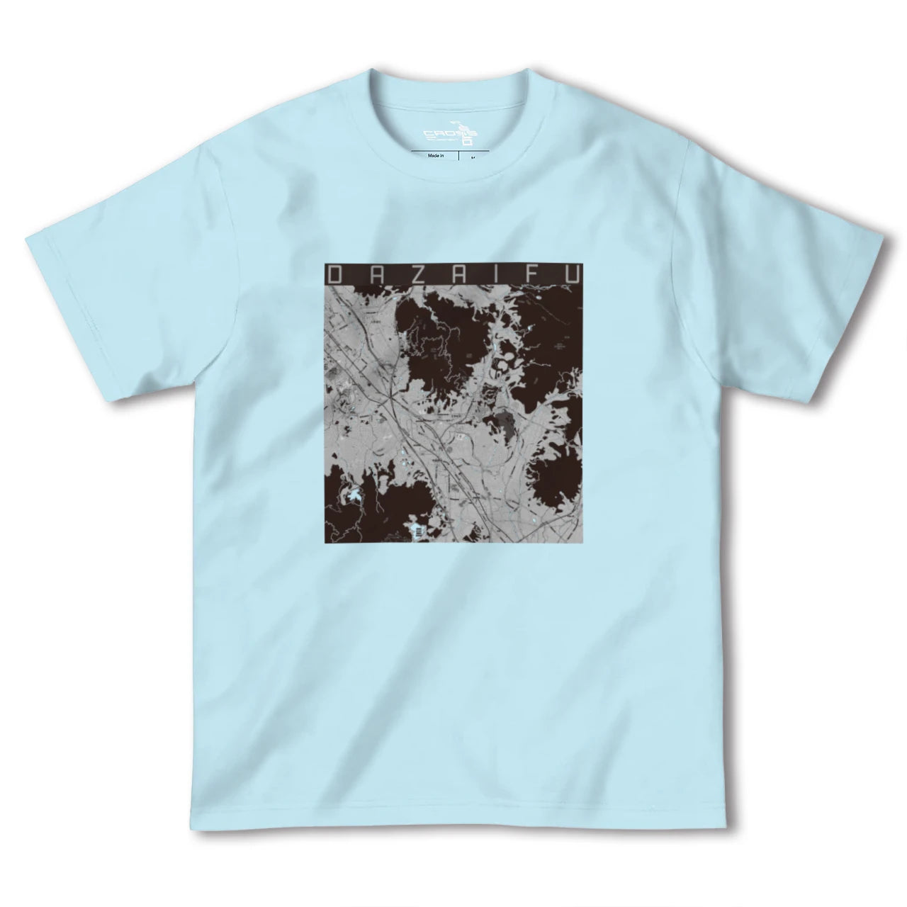 【太宰府(福岡県)】地図柄ヘビーウェイトTシャツ
