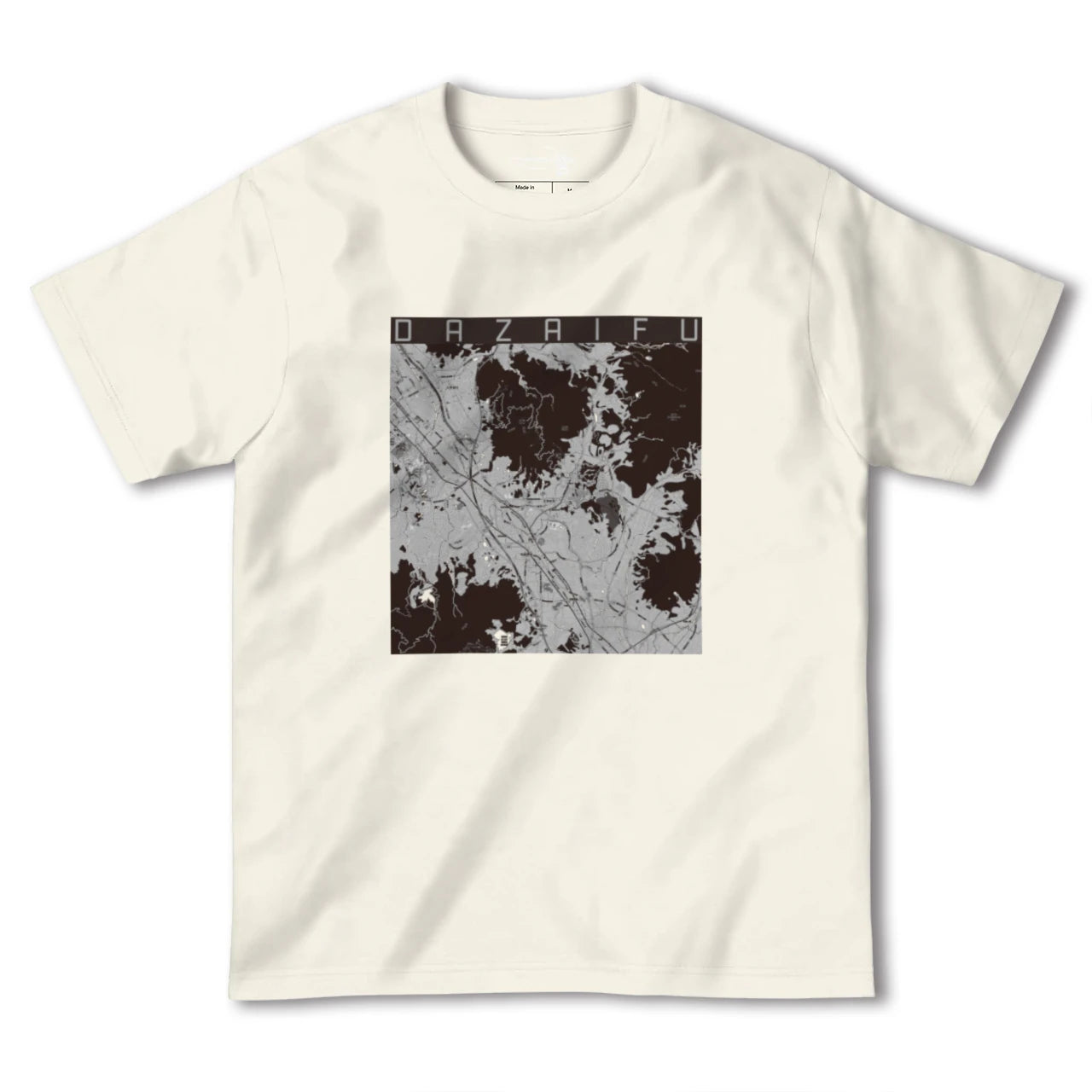 【太宰府(福岡県)】地図柄ヘビーウェイトTシャツ