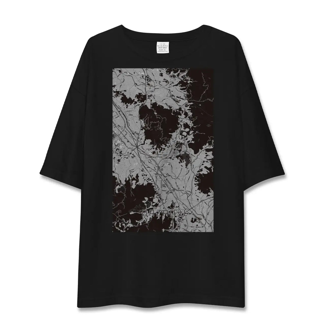 【太宰府(福岡県)】地図柄ビッグシルエットTシャツ