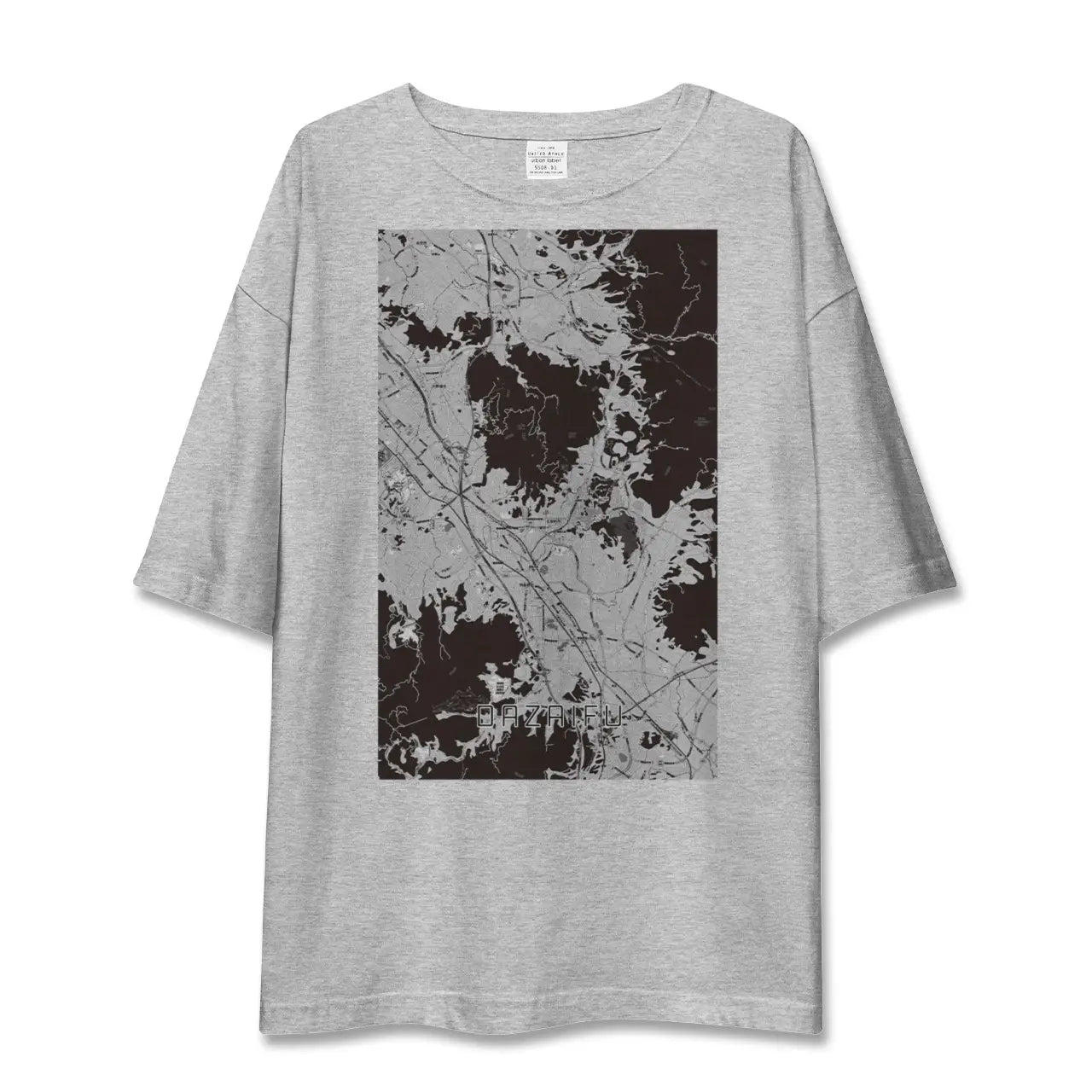 【太宰府(福岡県)】地図柄ビッグシルエットTシャツ
