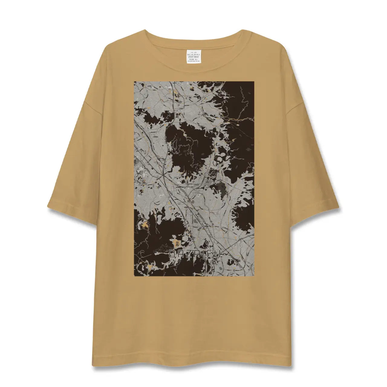 【太宰府(福岡県)】地図柄ビッグシルエットTシャツ
