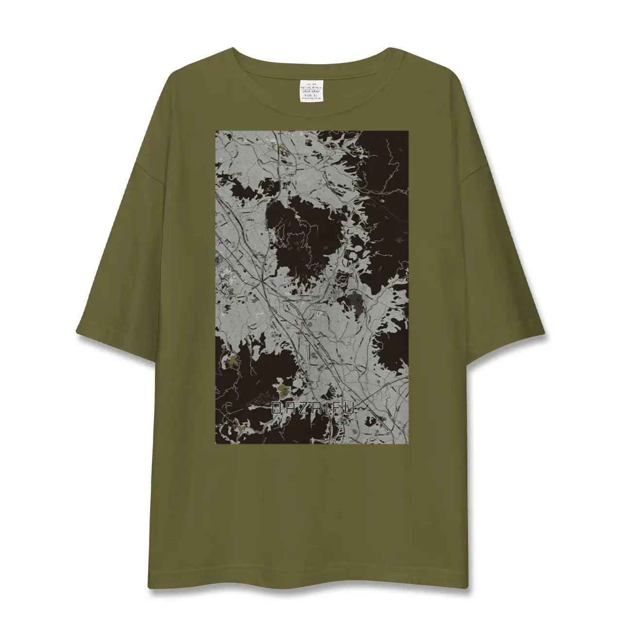 【太宰府(福岡県)】地図柄ビッグシルエットTシャツ