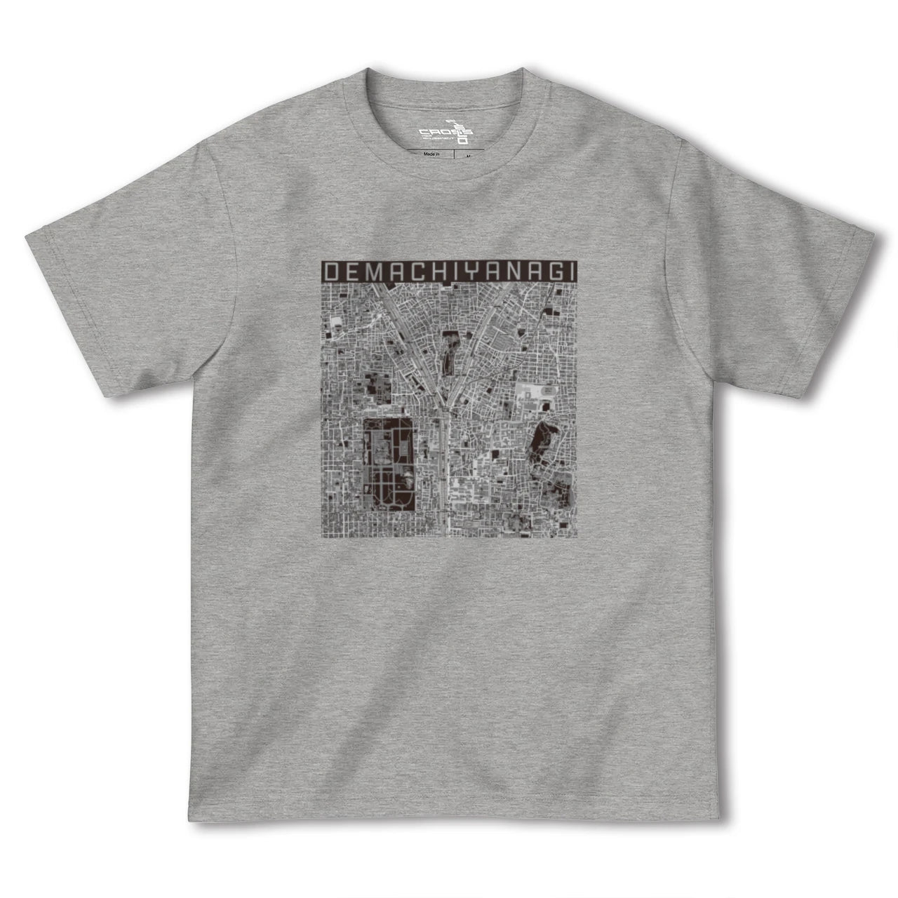 【出町柳(京都府)】地図柄ヘビーウェイトTシャツ