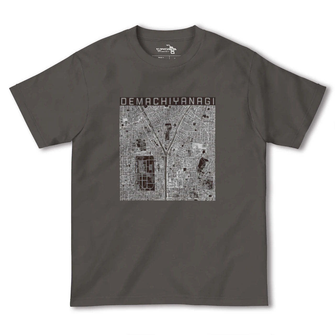 【出町柳(京都府)】地図柄ヘビーウェイトTシャツ