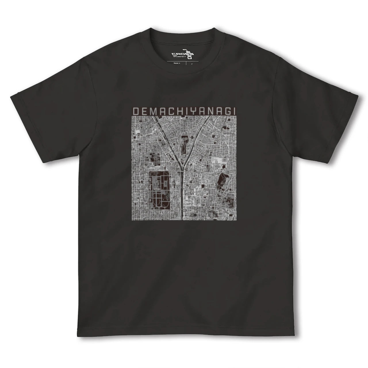 【出町柳(京都府)】地図柄ヘビーウェイトTシャツ