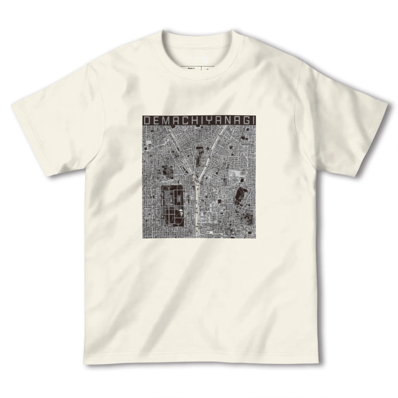 【出町柳(京都府)】地図柄ヘビーウェイトTシャツ