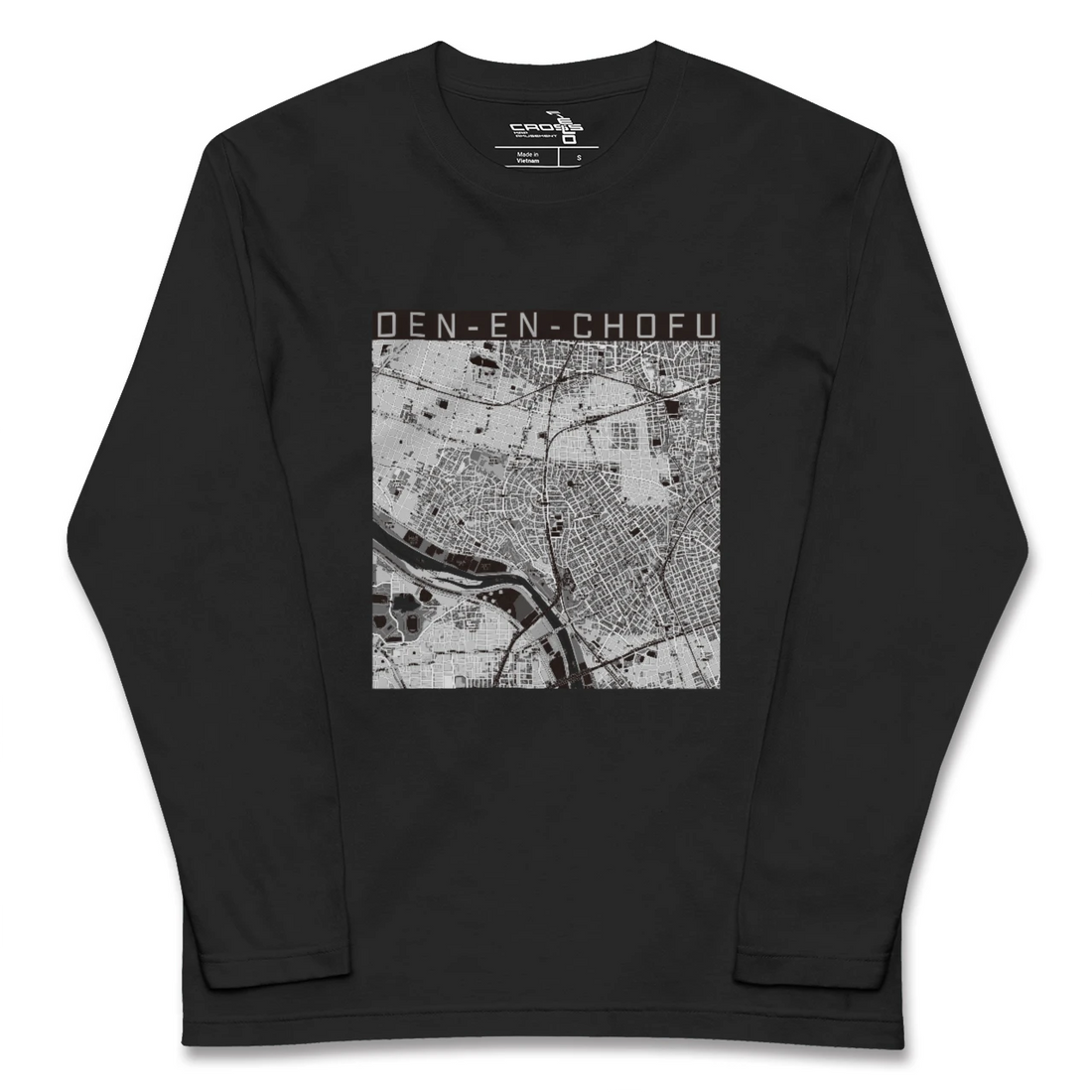 【田園調布(東京都)】地図柄ロングスリーブTシャツ