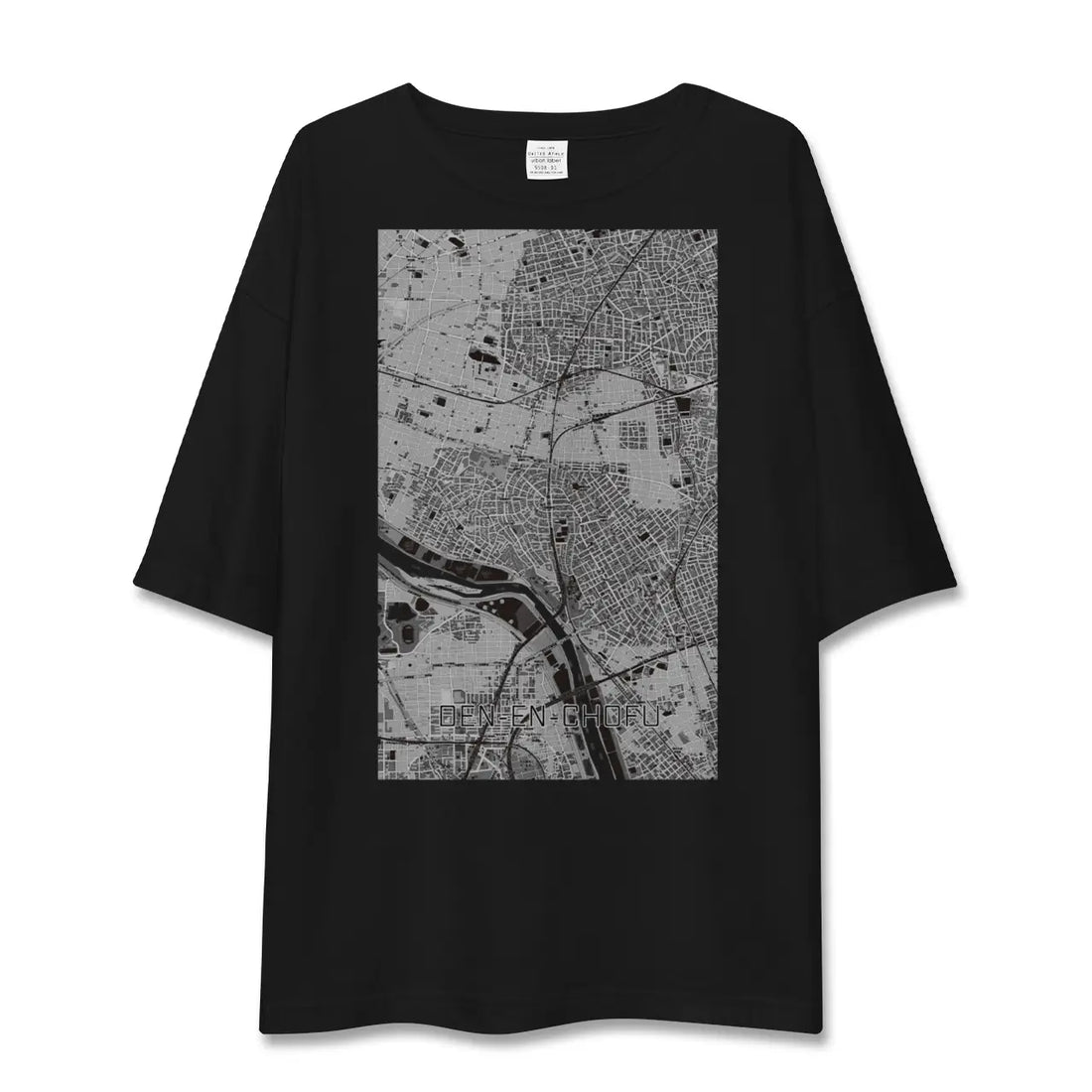 【田園調布(東京都)】地図柄ビッグシルエットTシャツ