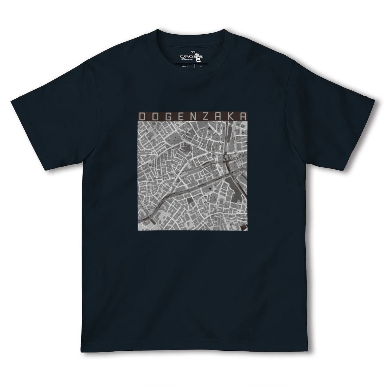 【道玄坂(東京都)】地図柄ヘビーウェイトTシャツ