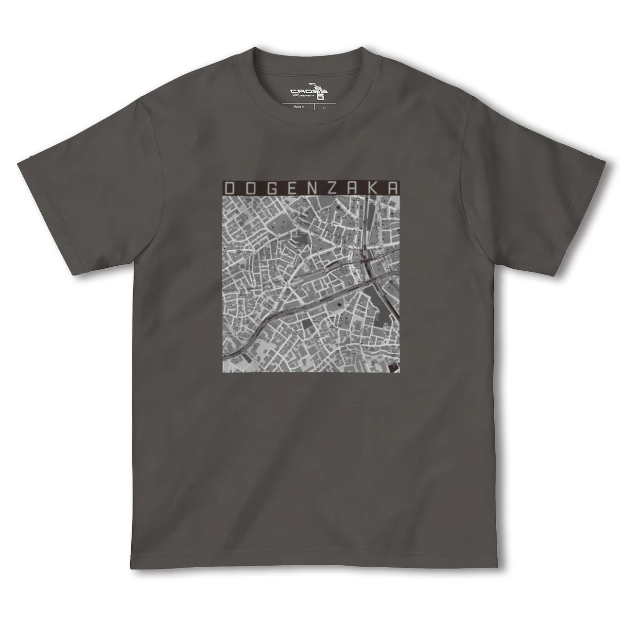 【道玄坂(東京都)】地図柄ヘビーウェイトTシャツ