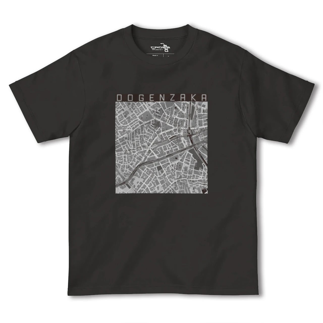 【道玄坂(東京都)】地図柄ヘビーウェイトTシャツ