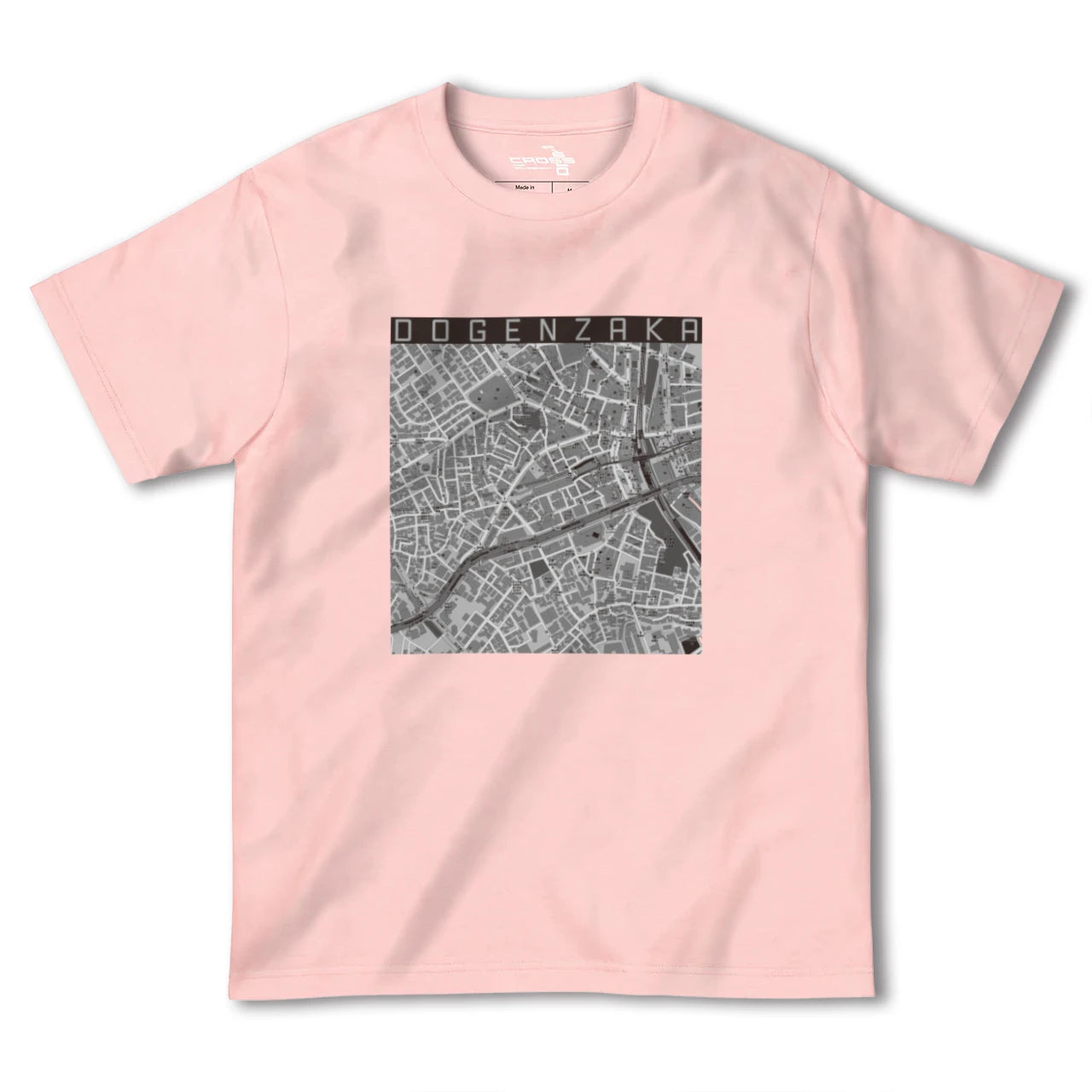 【道玄坂(東京都)】地図柄ヘビーウェイトTシャツ